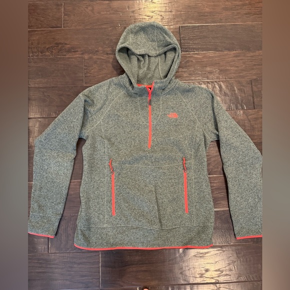 The North Face Hooded 1/2 Zip Soft Fleece Pullover Jacket Womens - Picture 5 of 6